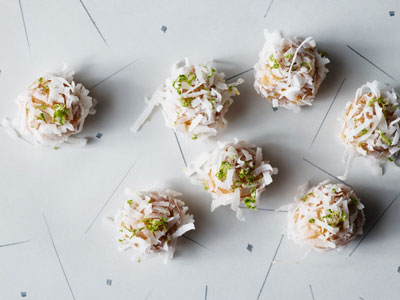 White Chocolate Coconut Lime Truffles