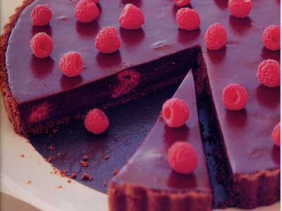 Raspberry Chocolate Truffle Tart