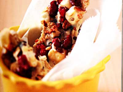 White Chocolate Fruit and Nut Bark