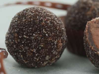 Cacao Bean Bittersweet Chocolate Truffles